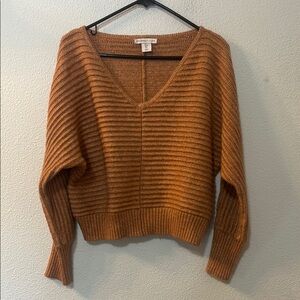 Sincerely Jules Cozy Brown V-Neck Sweater